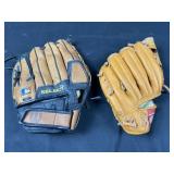 Pair of Little League Baseball Gloves