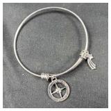 Sterling Silver Bracelet w/ Compass/Star