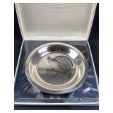 1973 Audubon Solid Sterling Plate, Ruffed Grouse