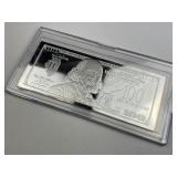 1oz Silver $100 Bill State Bar, IL Illinois