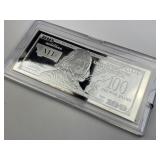 1oz Silver $100 Bill State Bar, MT Montana