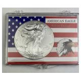 2014 American Silver Eagle 1oz .999 in Flag Holde