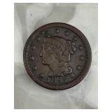 1847 U.S. Large Cent, Early U.S. 1c Coin
