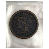1855 U.S. Large Cent, Early U.S. 1c Coin
