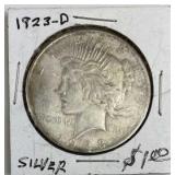 1923-D Peace Silver Dollar, U.S. $1 Coin