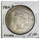 1926-D Peace Silver Dollar, U.S. $1 Coin