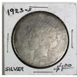 1923-S Peace Silver Dollar, U.S. $1 Coin