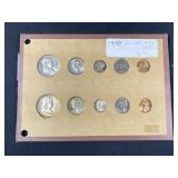 1958-D Double Mint Coin Set, Lots of BU Silver