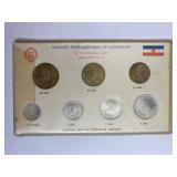1953-1955 Yugoslavia Coin Type Set, BU