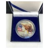 1922 Colorized Silver Genuine Peace Dollar in Box