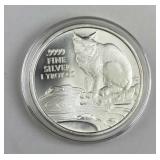 2017 Texas Precious Metals 1oz Silver, Bobcat