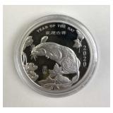 1oz Silver 2020 Year of the Rat Coin .999