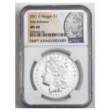 2021-D Morgan 100th Anniv. NGC MS-68 Silver