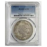 1923-S Peace Silver Dollar, PCGS AU-50