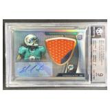 BGS 9 Rookie Patch Auto Dolphins Edmond Gates
