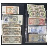 (2) Pages Nice World Currency, Mexico Etc.