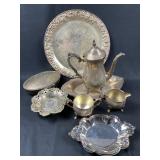 Antique Silverplate Collection, Sheridan Etc.