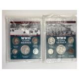 1943-44 WWII Coin Series Sets w/ Lots of Silver
