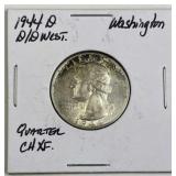 1944-D D/D Silver Washington Quarter