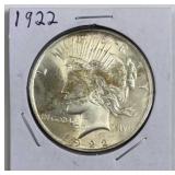 1922 Peace Silver Dollar, U.S. $1 Coin