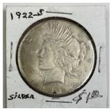 1922-S Peace Silver Dollar, U.S. $1 Coin