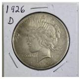 1926-D Peace Silver Dollar, U.S. $1 Coin