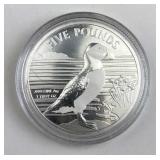 2019 Silver Round, 1oz, 5 Pound Denomination