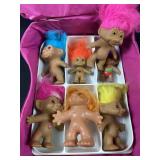 Vintage Treasure Trolls Collection in Case