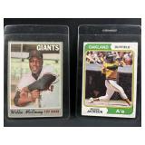 1970 Willie McCovey & 1974 Reggie Jackson Topps