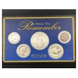 1938 Year to Remember Set w/ Walking Liberty