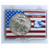 2001 American Silver Eagle 1oz .999 in Snap Case