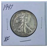 1947 Walking Liberty Silver Half Dollar