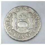 1750 Mexico One Real .917 Silver