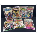 (7) 1980-81 Avengers Comic Books