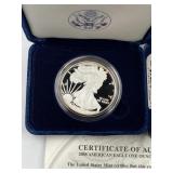 2008-W Proof American 1oz Silver Eagle in Box