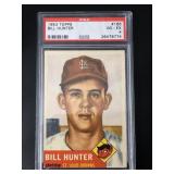 1953 Topps Bill Hunter PSA 4, St. Louis Browns