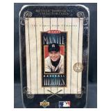 1995 Mickey Mantle Metallic Cards Tin, Sealed