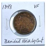 1848 Braided Hair Large Cent