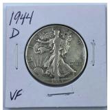 1944-D Walking Liberty Silver Half Dollar