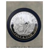 Silver Medal, Official Bicentennial Day Commem.