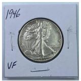 1946 Walking Liberty Silver Half Dollar