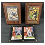 (2) Card Plaques + Mark McGwire Encased Cards