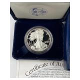 2003-W Proof American 1oz Silver Eagle in Box