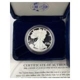 2006-W Proof American 1oz Silver Eagle in Box