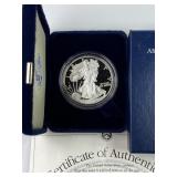 2001-W Proof American 1oz Silver Eagle in Box