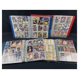 Binders of Retro Football Cards