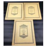 1908 Antique Sheet Music Books
