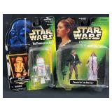 1997 Leia & Han w/ 1996 R5-D4 Figurines