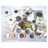 Mixed Lot of Tokens + Coins