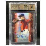 2014 Astros Derek Fisher Auto, Orange BGS 9.5/10